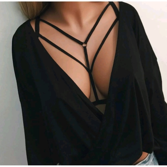 đź–¤Strappy Caged Bralette Harness- NWT - Picture 2 of 2